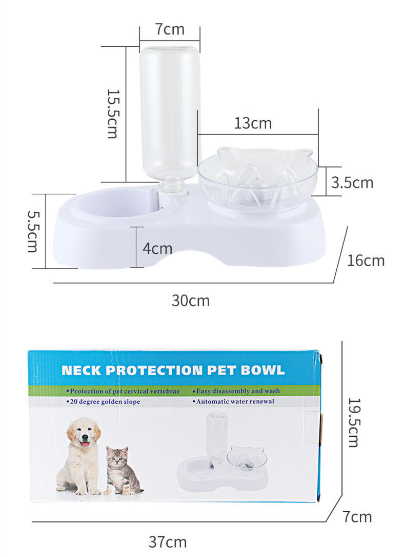 Transparent Plastic Pet Feeding Bowl