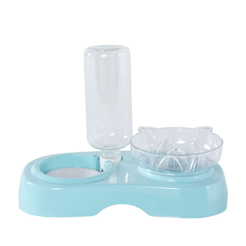 Transparent Plastic Pet Feeding Bowl
