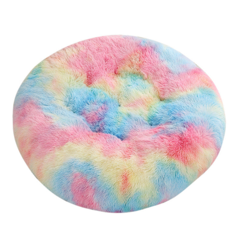 Round Plush Pet Bed