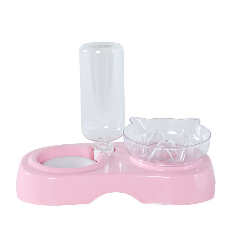 Transparent Plastic Pet Feeding Bowl