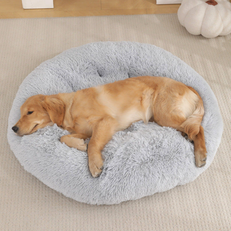 Round Plush Pet Bed