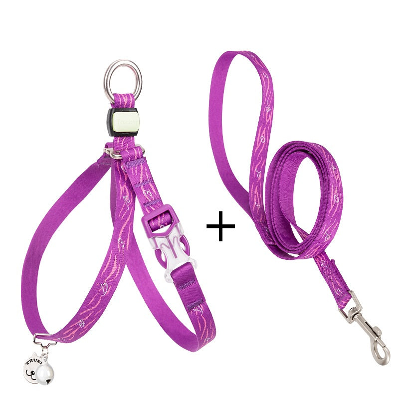 Pet Bell Chest Strap Vest Leash