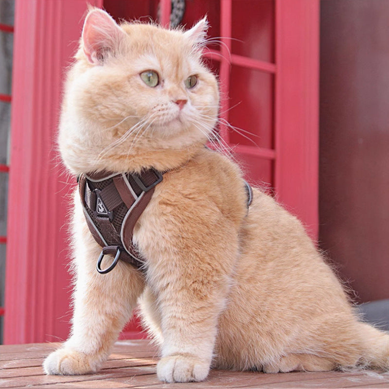 New Pet Harness Vest Chest Strap With Leash 
