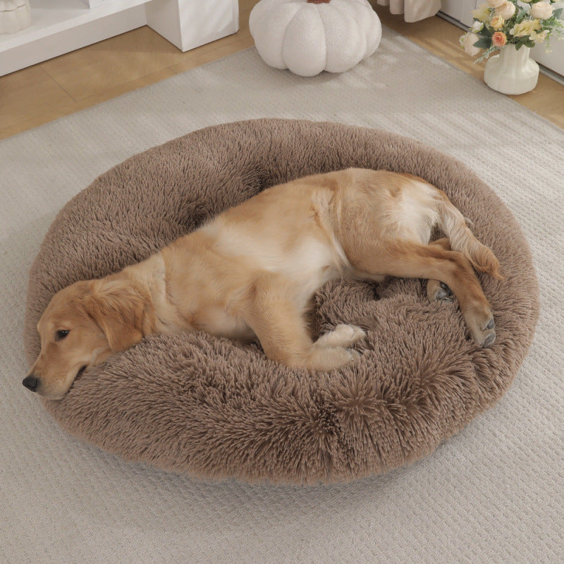 Round Plush Pet Bed