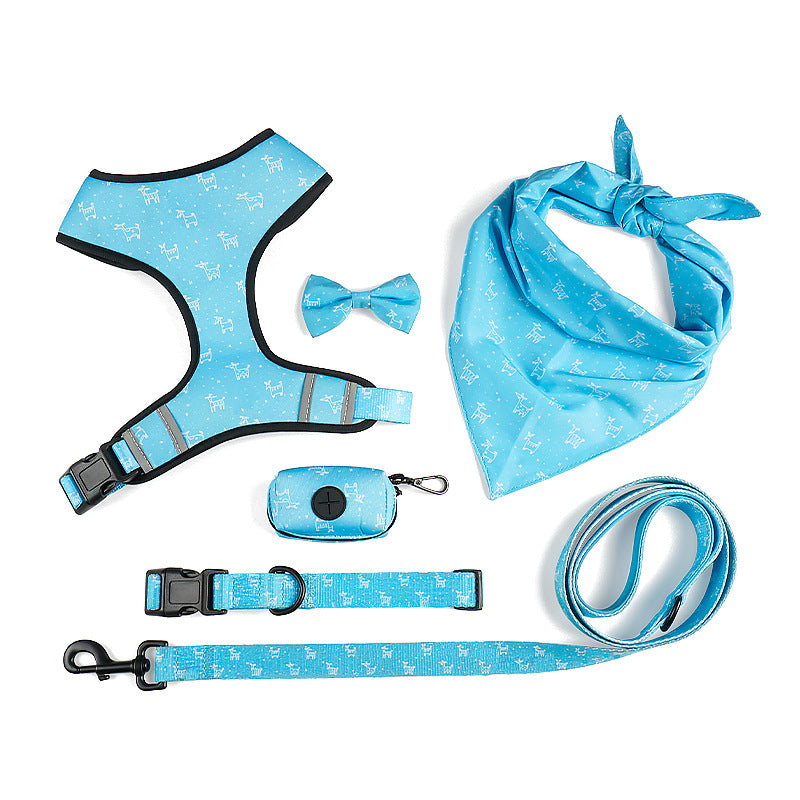 Pet Leash Harness With Bow