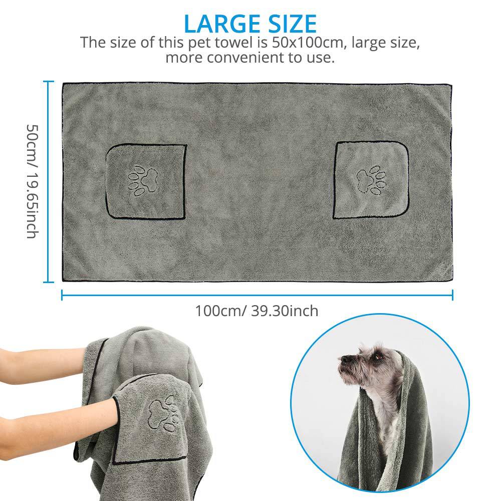 Quick Dry Pet Bath Towel