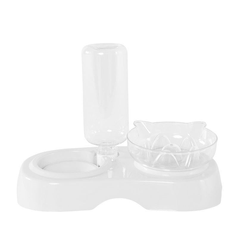 Transparent Plastic Pet Feeding Bowl