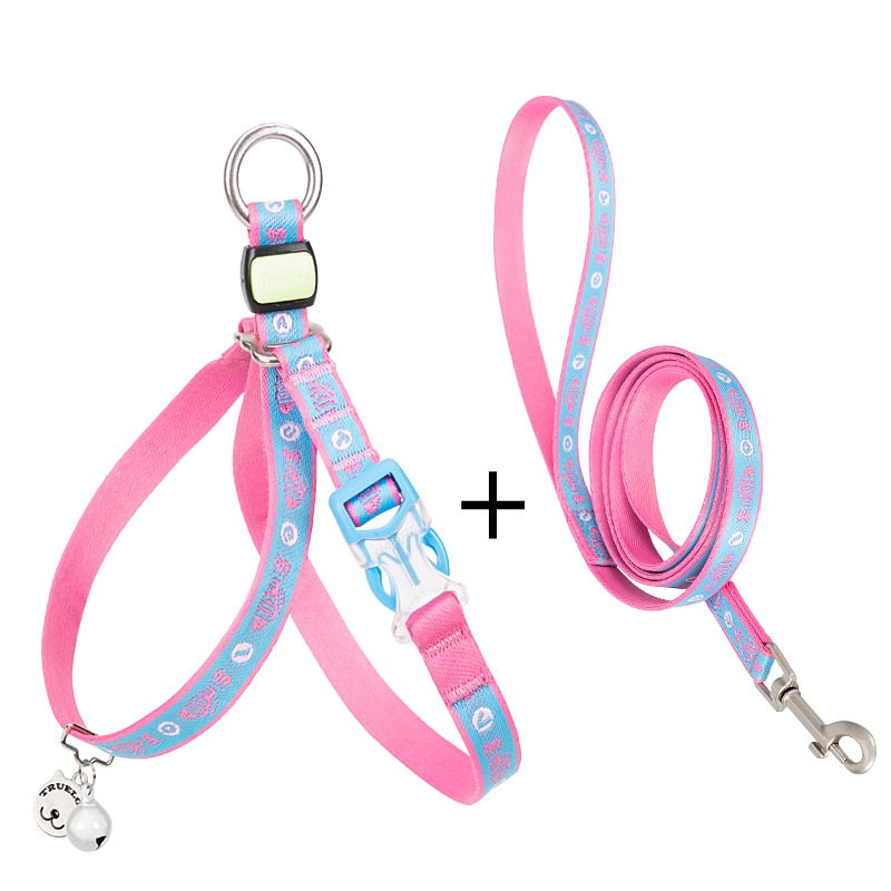 Pet Bell Chest Strap Vest Leash