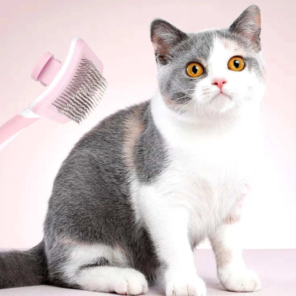 Self Cleaning Pet Slicker Brush