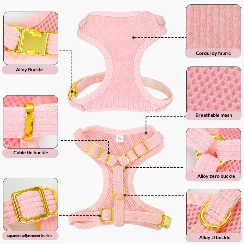 Pet Outdoor Leash and Harness 